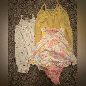 Baby girls 3 piece summer set, 3-6M